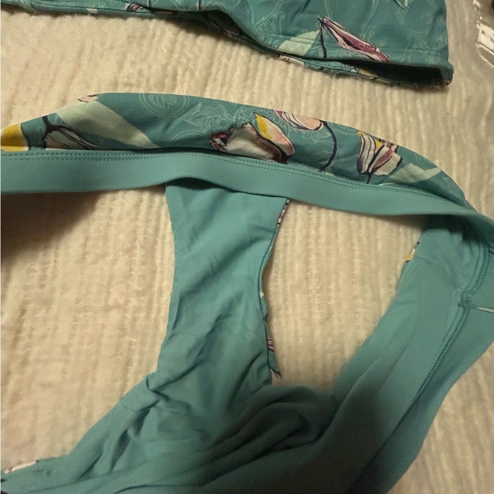 Floral Teal Bikini Set - Picture 3 of 4